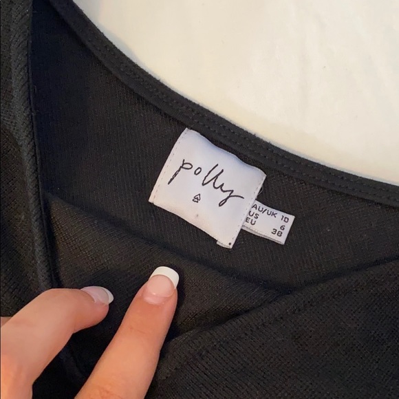 Princess Polly one shoulder black crop top! - Picture 2 of 4